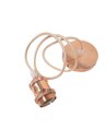Ver imagem 1 de Pendente Soquete E27 Alumínio Retrô Ouro Rose GALAXY LED