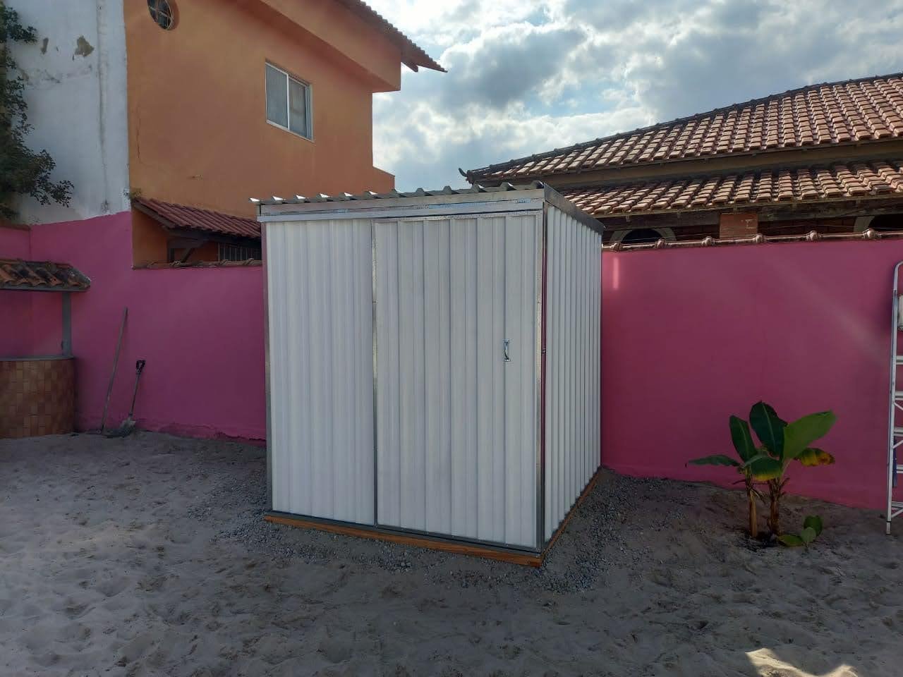 Depósito de Aço Mod 02 Branco Porta de Correr 1,95 X 1,90 X 2,10m - 3