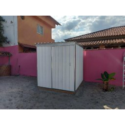 Depósito de Aço Mod 02 Branco Porta de Correr 1,95 X 1,90 X 2,10m - 3