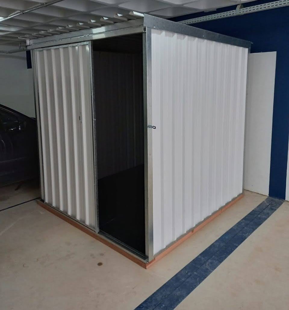 Depósito de Aço Mod 02 Branco Porta de Correr 1,95 X 1,90 X 2,10m - 5