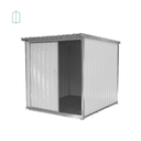 Ver imagem 1 de Depósito de Aço Mod 02 Branco Porta de Correr 1,95 X 1,90 X 2,10m