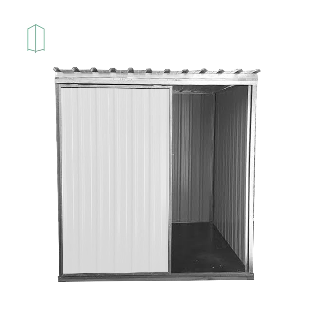 Depósito de Aço Mod 02 Branco Porta de Correr 1,95 X 1,90 X 2,10m - 2