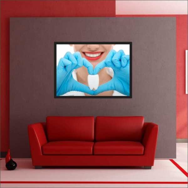 Quadro Dentista Odontologia Dente Sorriso Consultório D11 MadeiraMadeira