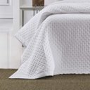 Ver imagem 2 de Kit Colcha Toque Acetinado Cristal Elegância e Conforto:Casal/Branco