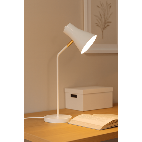 Luminária de Mesa Abajur Simpson Branco