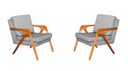 Ver imagem 1 de KIT 2 POLTRONA DECORATIVA MONA LUXO - Cinza Linho