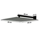Ver imagem 3 de Ducha Chuveiro 20x20 Black Fosco Slim Inox com Braço 38 Cm