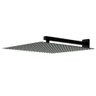 Ducha Chuveiro 20x20 Black Fosco Slim Inox com Braço 38 Cm - 1