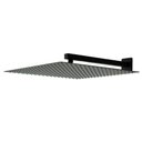 Ver imagem 1 de Ducha Chuveiro 20x20 Black Fosco Slim Inox com Braço 38 Cm