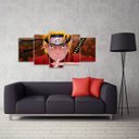Ver imagem 3 de Quadro Naruto Uzumaki Mosaico 5 Peças decorativo