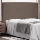 Ver imagem 2 de Cabeceira Estofada Cama Box Casal King Size Aquilla 195cm Suede Caramelo - Desk Design