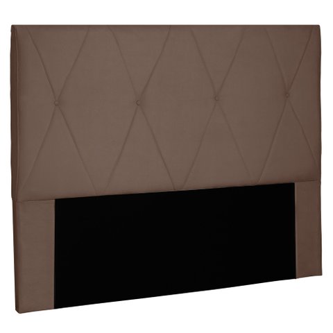 Cabeceira Estofada Cama Box Casal King Size Aquilla 195cm Suede Caramelo - Desk Design