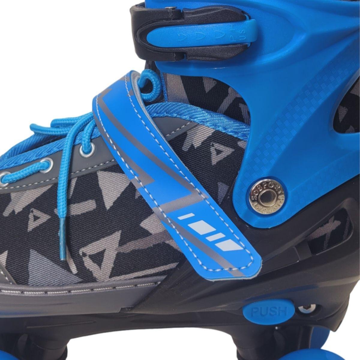 Patins Roller Ajustável C/ Kit de Proteção até 80kg Dmr6550 - 5