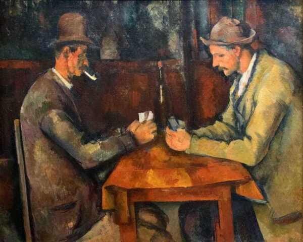 Os Jogadores de Cartas - Cézanne - Tela 30x37 Para Quadro - 1