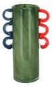 Ver imagem 1 de Vaso Decorativo Enfeite Casa Vidro 28x16x16cm Verde