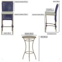 Ver imagem 2 de Mesa Bistrô com 2 Banquetas Roma Fendi Corda Náutica Estofado 3 Trama Original