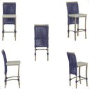 Ver imagem 5 de Mesa Bistrô com 2 Banquetas Roma Fendi Corda Náutica Estofado 3 Trama Original