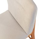 Ver imagem 5 de Banqueta Fernanda - Madeira Maciça com Assento Acolchoado em Linho - Távoli Decor