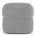 Ver mais imagens de Kit 02 Poltronas Orgânicas Giratória Living Glee Veludo Cinza - Desk Design