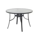 Ver imagem 3 de Mesa Redonda Vidro Piscina 107cm Litorânea Macaé Rivatti