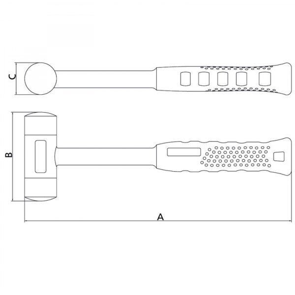 Martelo com Bordas Plásticas Isolado IEC 30mm Tramontina PRO - 2