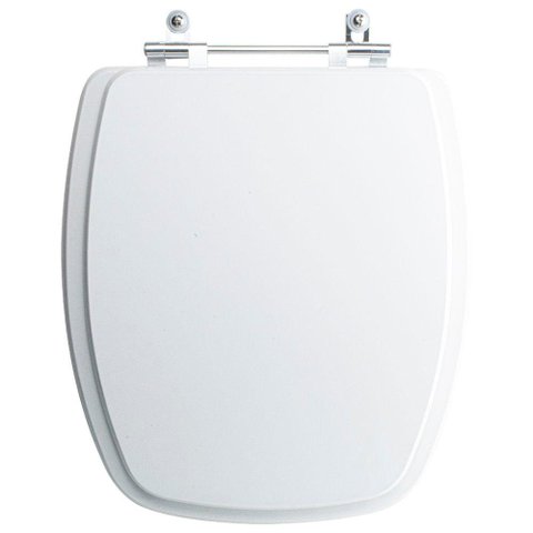 Assento Sanitário Tampa de Vaso Branco Resina Poliester Stylus para Bacia Celite