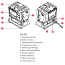 Ver imagem 3 de Amassadeira Semirrápida Braesi 5 a 7 Kg Ali-05 Bivolt B8180