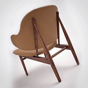 Ver imagem 4 de Poltrona Easy Chair Base Tabaco em Couro Ecológico e Natural ou Tecido Várias Cores - Artesian