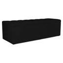 Ver imagem 1 de Recamier Calçadeira Bau 140 cm Dalia Suede Preto Artte