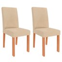 Ver mais imagens de Mesa de Jantar Tampo de Vidro Off White Ester 1,80 com e 6 Cadeiras Maia Cinamomo/gengibre