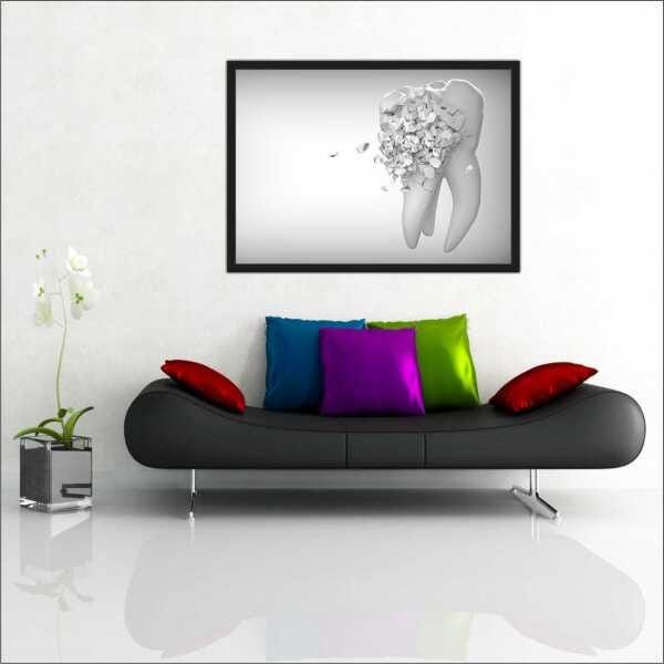 Quadro Dentista Odontologia Dente Sorriso Consultório D10 MadeiraMadeira