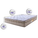 Ver imagem 2 de Colchão Casal Ortofirm 138x188x28 One Face Espuma D33 Dourado