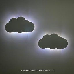 Kit 2 Luminarias de Parede Nuvem com Led - 3