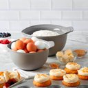 Ver imagem 4 de Conjunto Bowls 3 Tigelas Multiuso Cozinha Cinza Kitchenaid