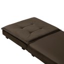 Ver imagem 4 de Puff Solteiro Marrom que Vira Cama com Rodízios e Bau para Sala Quarto Apartamento
