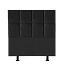 Ver imagem 1 de Cabeceira Poliana Cama Box Solteiro 100 Cm Suede Preto