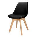 Ver imagem 7 de Cadeira Charles Eames Leda Design Wood Estofada Base Madeira Preta