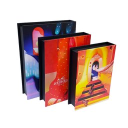 Kit 3 Caixas Livro Decorativa Porta Objetos Hermès Paris - 3