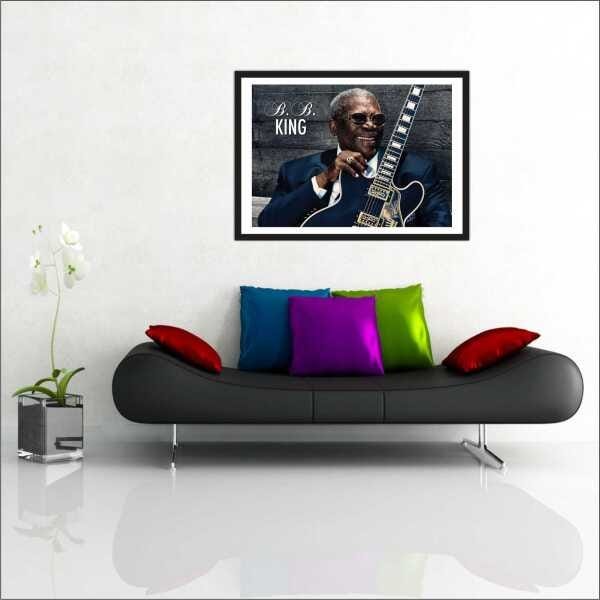Quadro Decorativo B. B. King Blues Jazz Guitarrista TT - 3