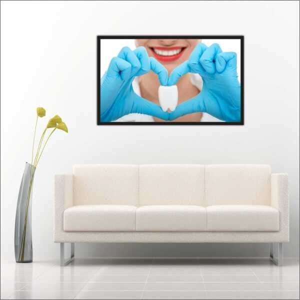 Quadro Dentista Dente Consultórios Odontologia TT05 MadeiraMadeira