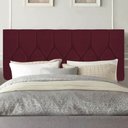 Ver imagem 1 de Painel Estofada Istambul Botão Capitonê 100cm Solteiro para Cama Box Quarto Suede Bordô - Gat Magazi