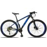 Bicicleta Quadro 21 Aro 29 Alumínio 27v Freio Disco Hidráulico XLT 2.0 - KSW - Preto/Azul - 7