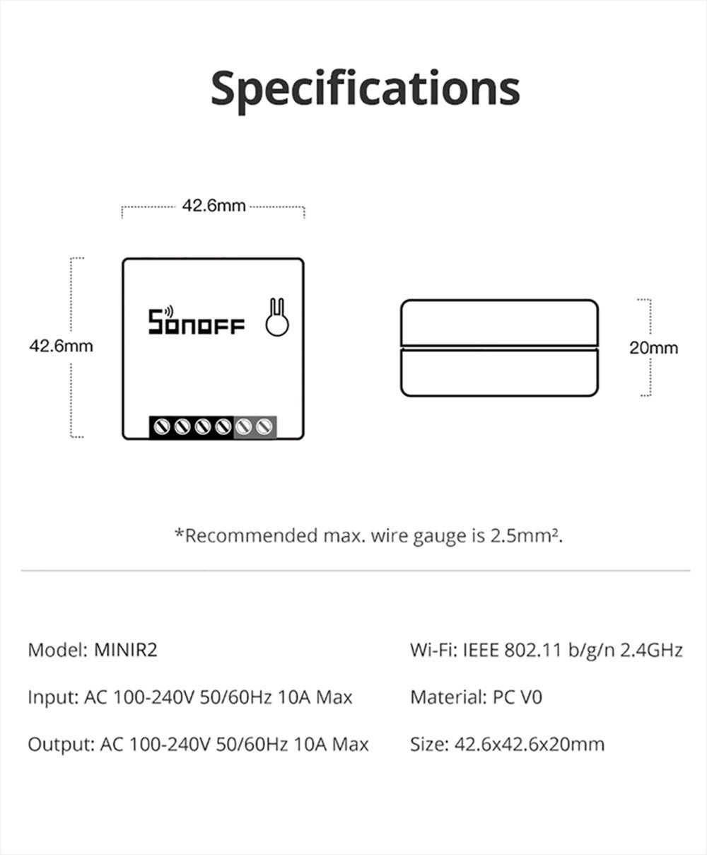Sonoff Mini R2 Interruptor Inteligente Wifi Alexa Google - 10