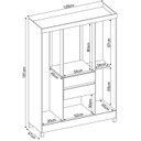 Ver imagem 3 de Guarda Roupa Casal 6 Portas 62020 Branco Rosa Flex Demobile
