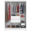 Ver imagem 5 de Guarda Roupa Casal 6 Portas 62020 Branco Rosa Flex Demobile