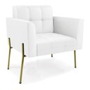 Ver imagem 4 de Sofá Namoradeira e 2 Poltronas Pé de Ferro Dourado Elisa Corino D03 - D'Rossi