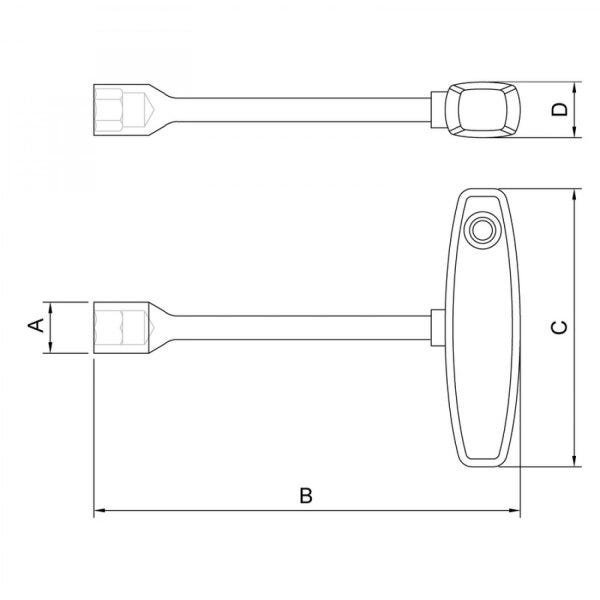 Chave Cabo T Canhão 6mm Tramontina - 2