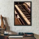 Ver imagem 2 de Quadro Fotografia Piano 45x34cm - com vidro:Madeira preta