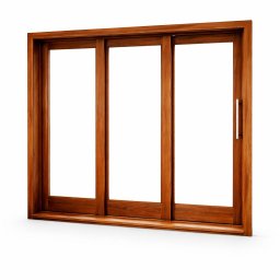 Porta Balcão de Madeira Modelo York 3fls 2,15(a)x2,30(l) C/fechadura - 2