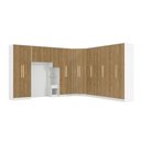 Ver imagem 4 de Quarto Modulado Kappesberg Adapt Branco/Nogueira 8 Peças 397cm x 341cm